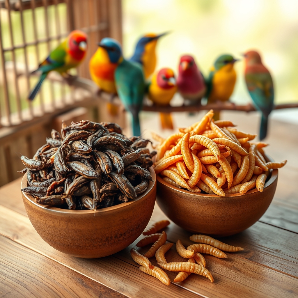 Best Organic Insects for Birds: Jangkrik Kering vs. Ulat Hongkong – Which Wins?